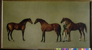 Whistlejacket ja kaksi muuta oriia Simon Cobbin, sulhanen kanssa, 1762